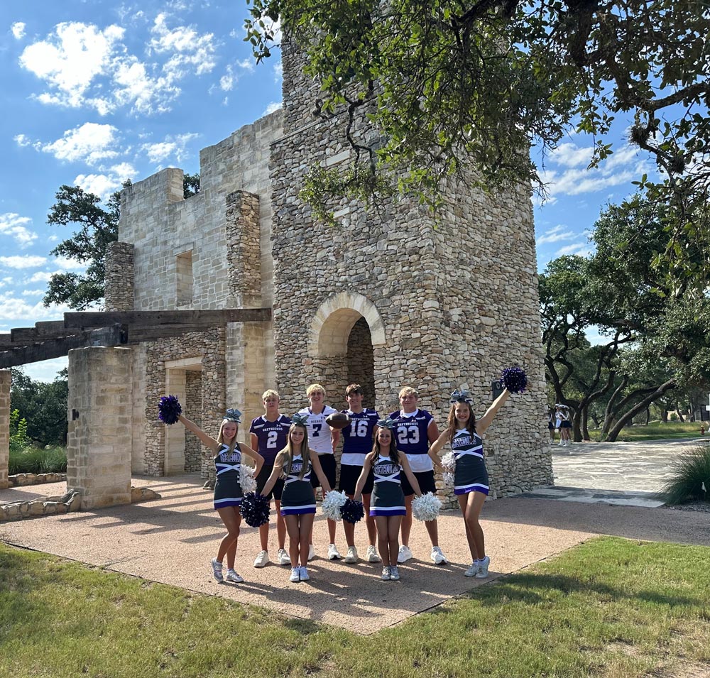 Cheerleaders on Esperanza Schools