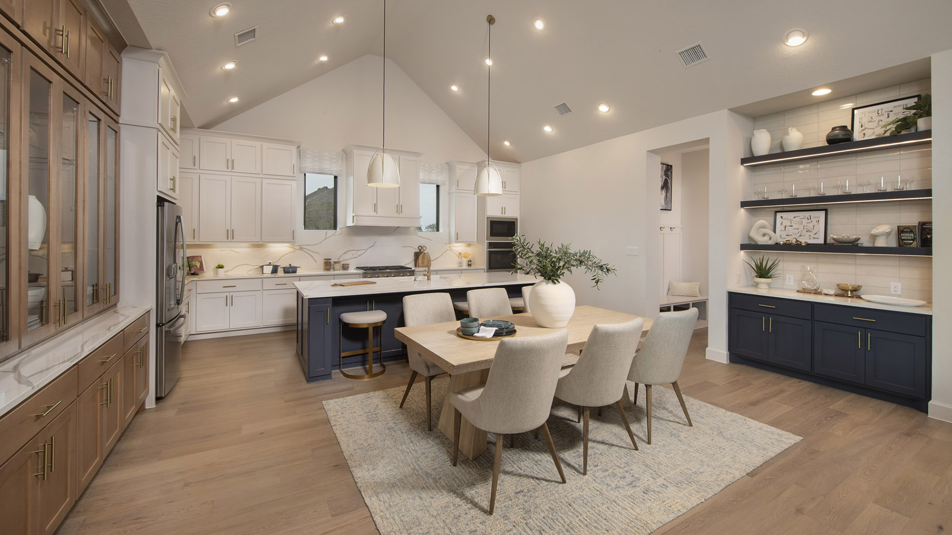 perry model home kitchen & dining room