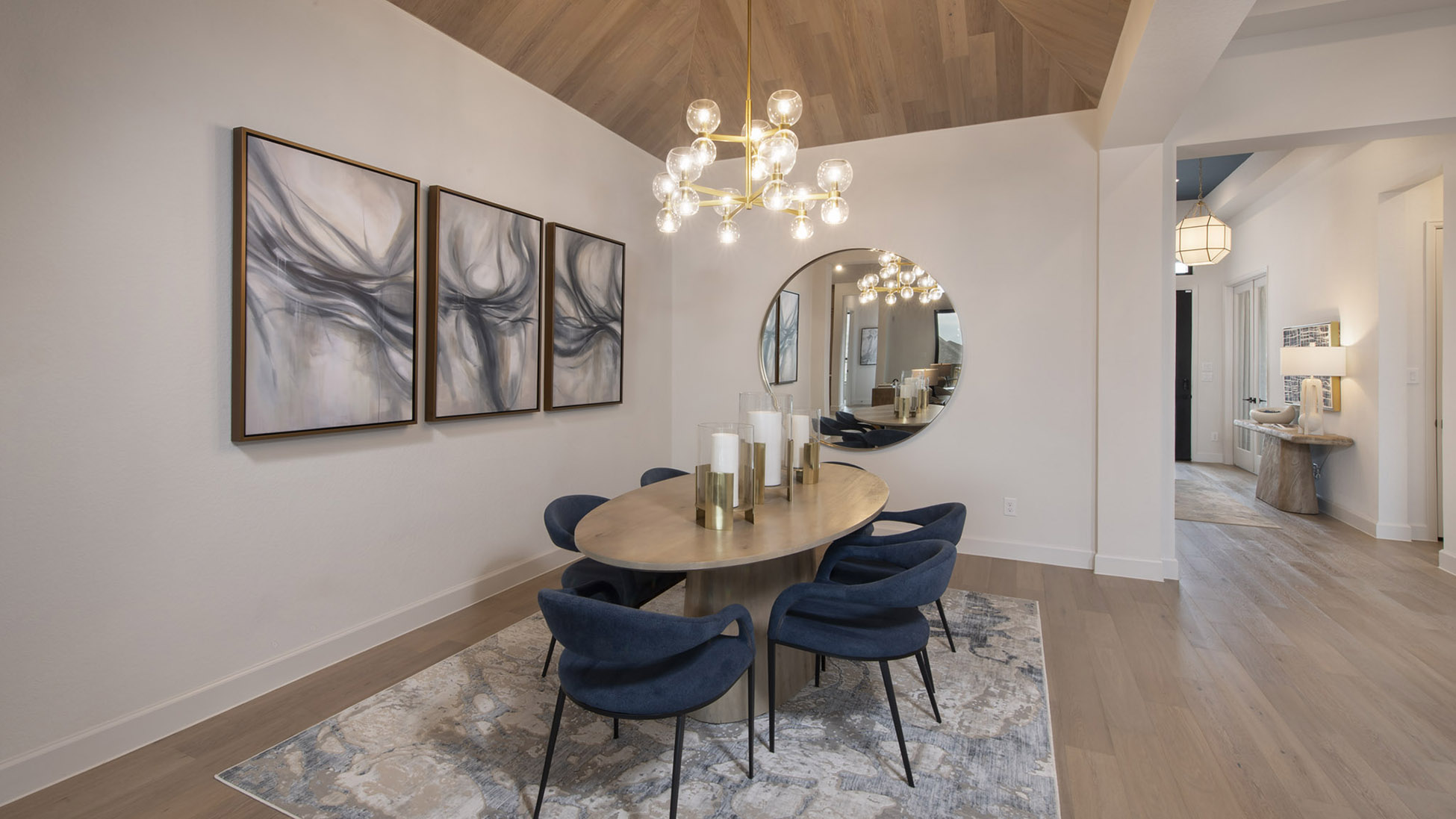 perry model home dining room