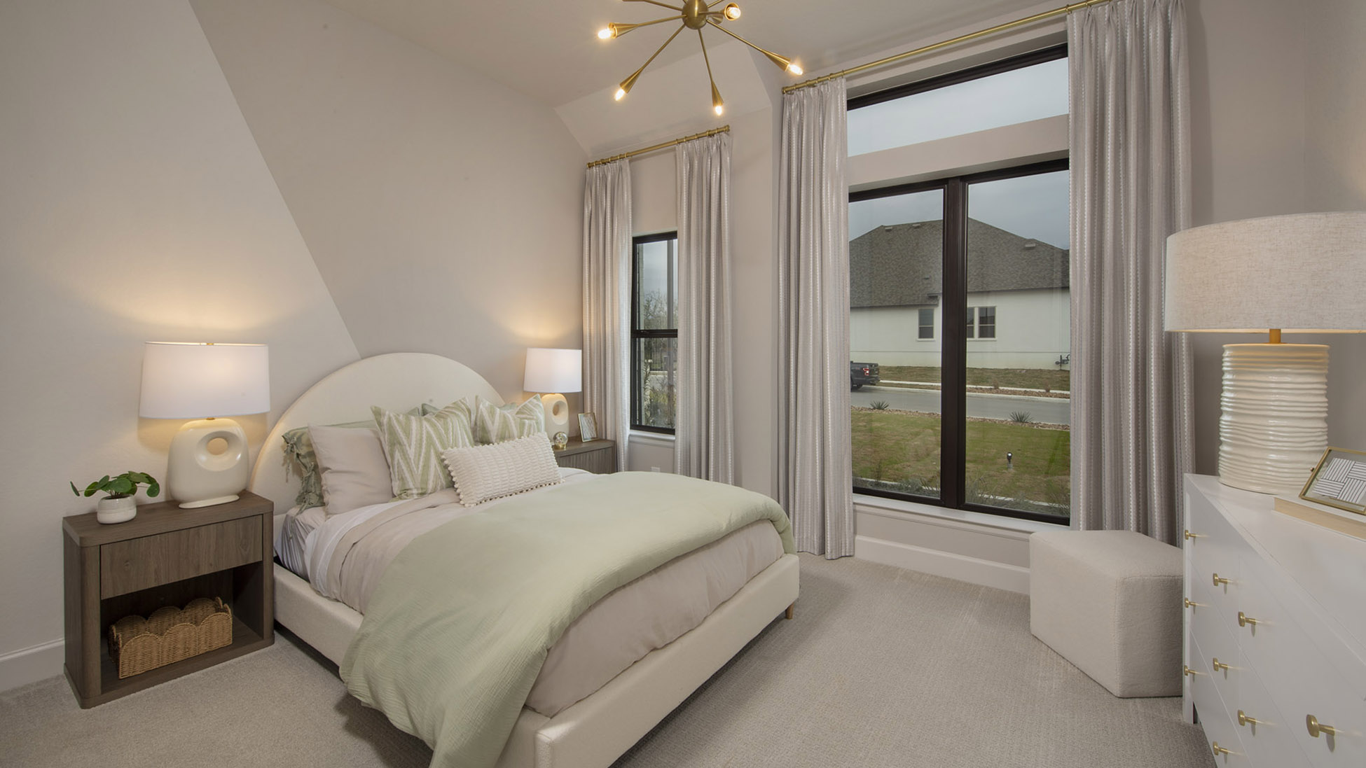perry model home bedroom