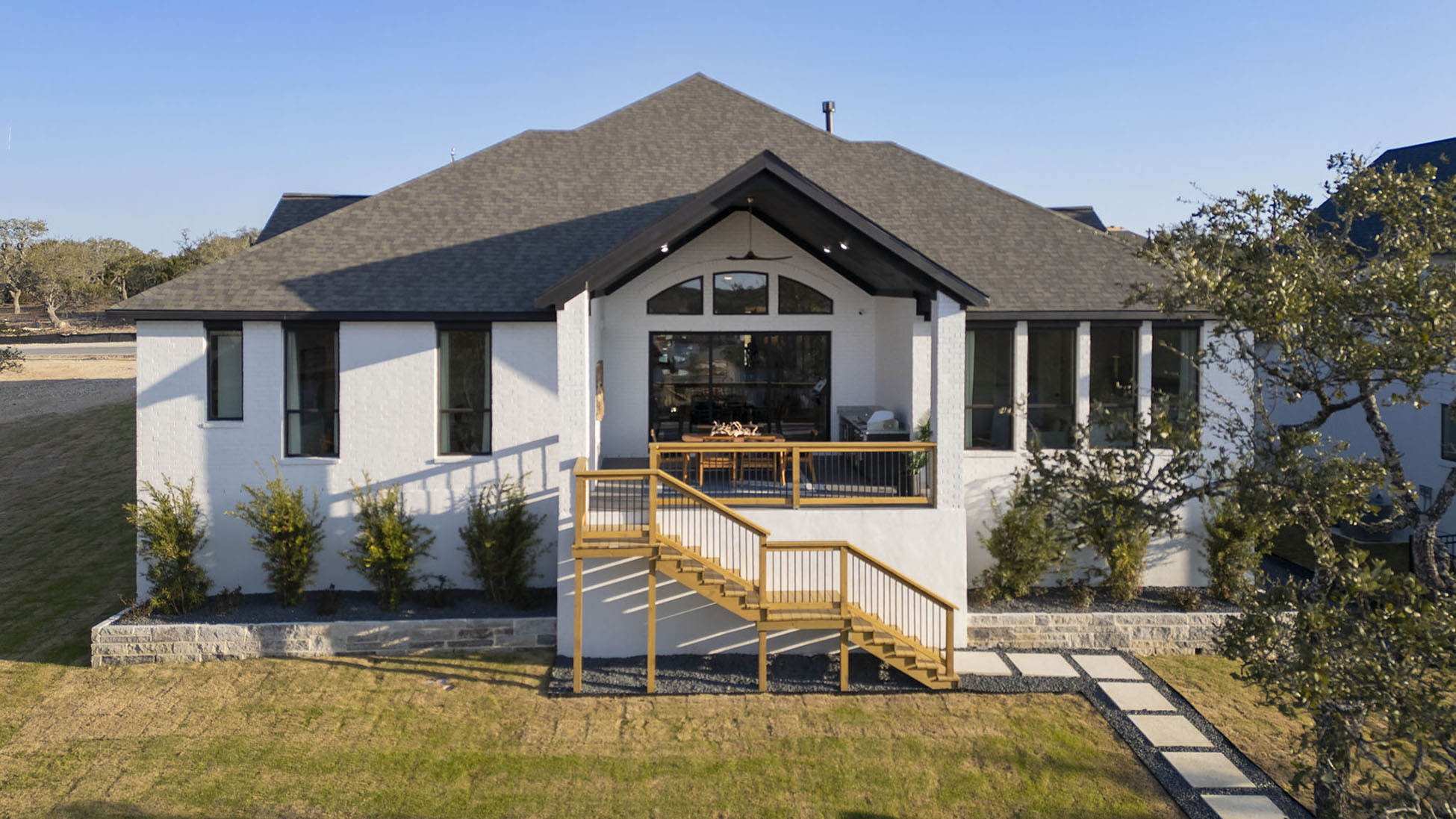 perry model home back exterior
