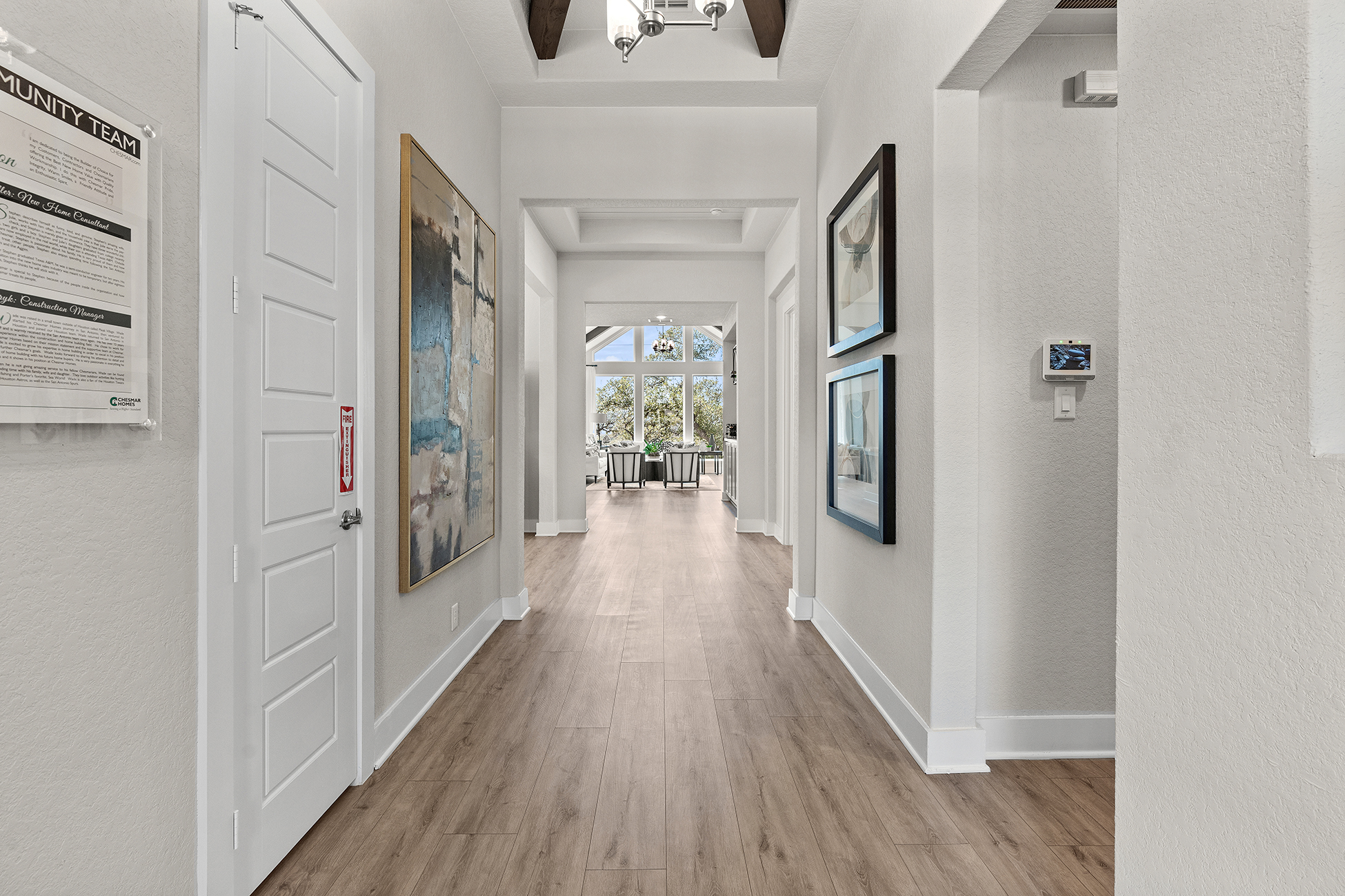 chesmar model home entry way