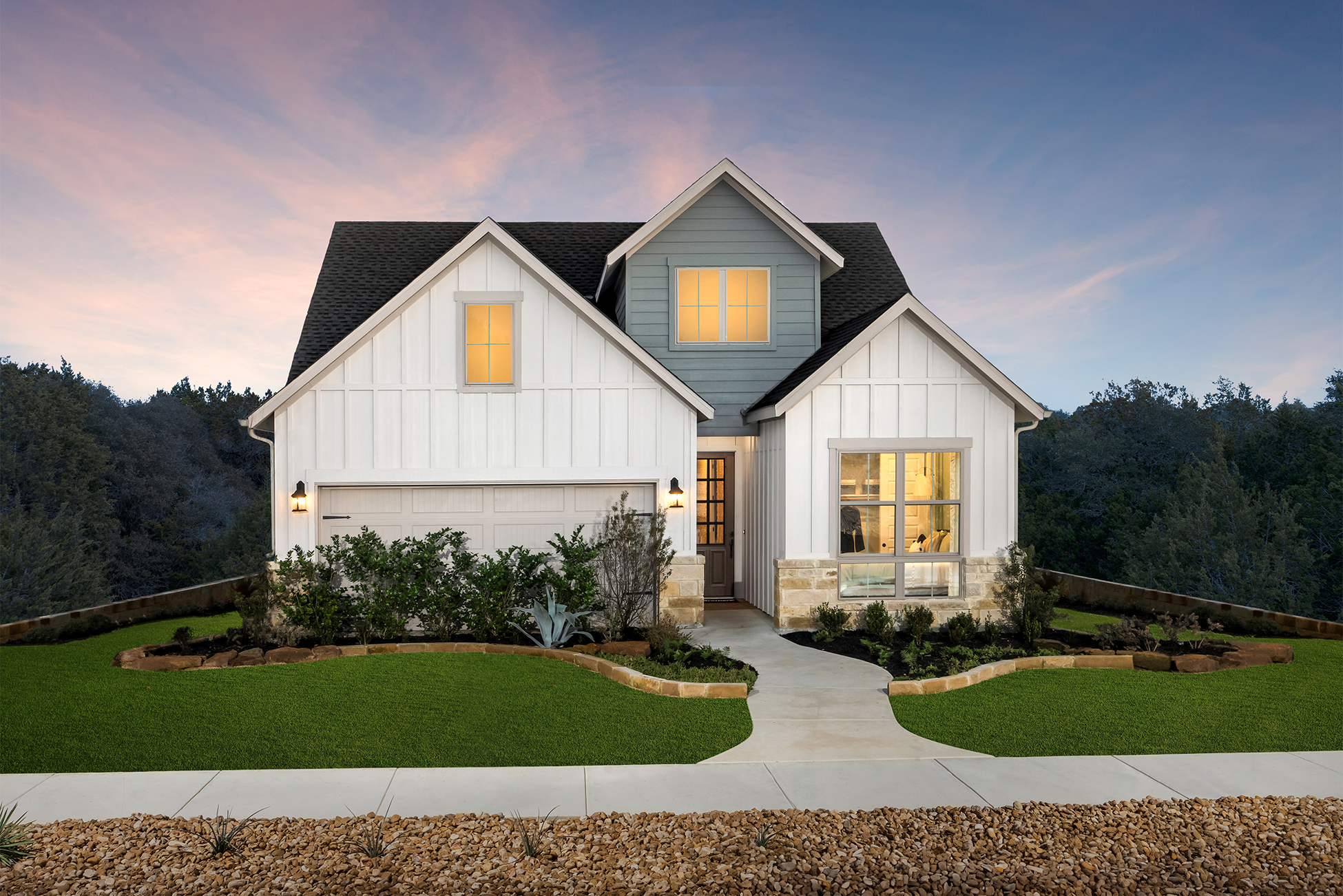 toll brothers model home exterior