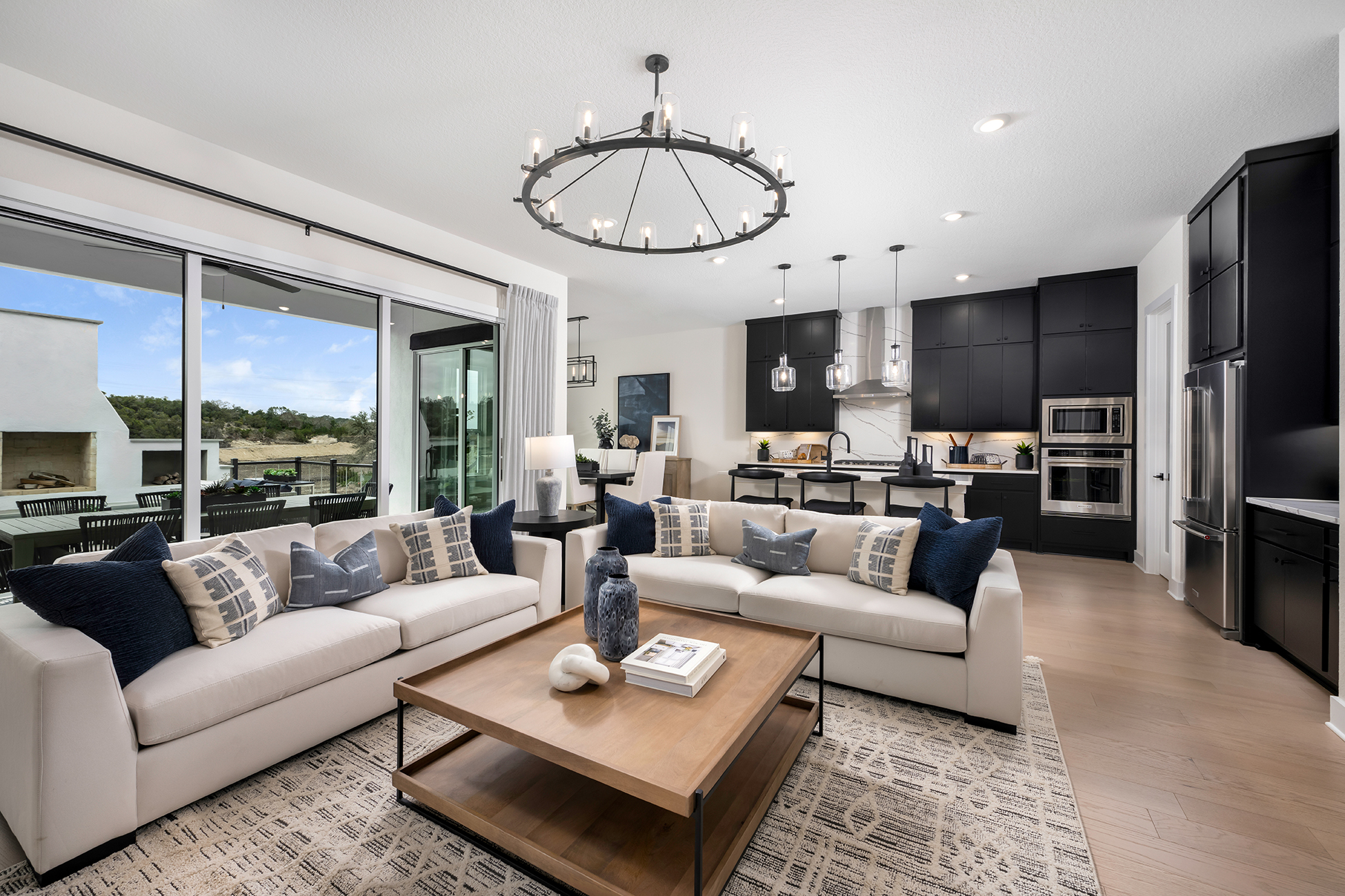 toll brothers model home living room