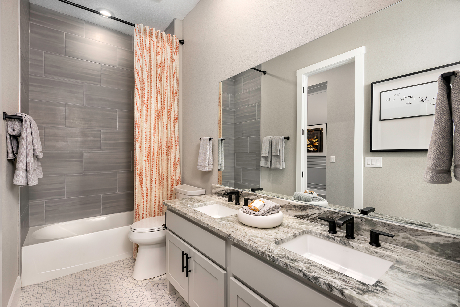 toll brothers model home bathroom