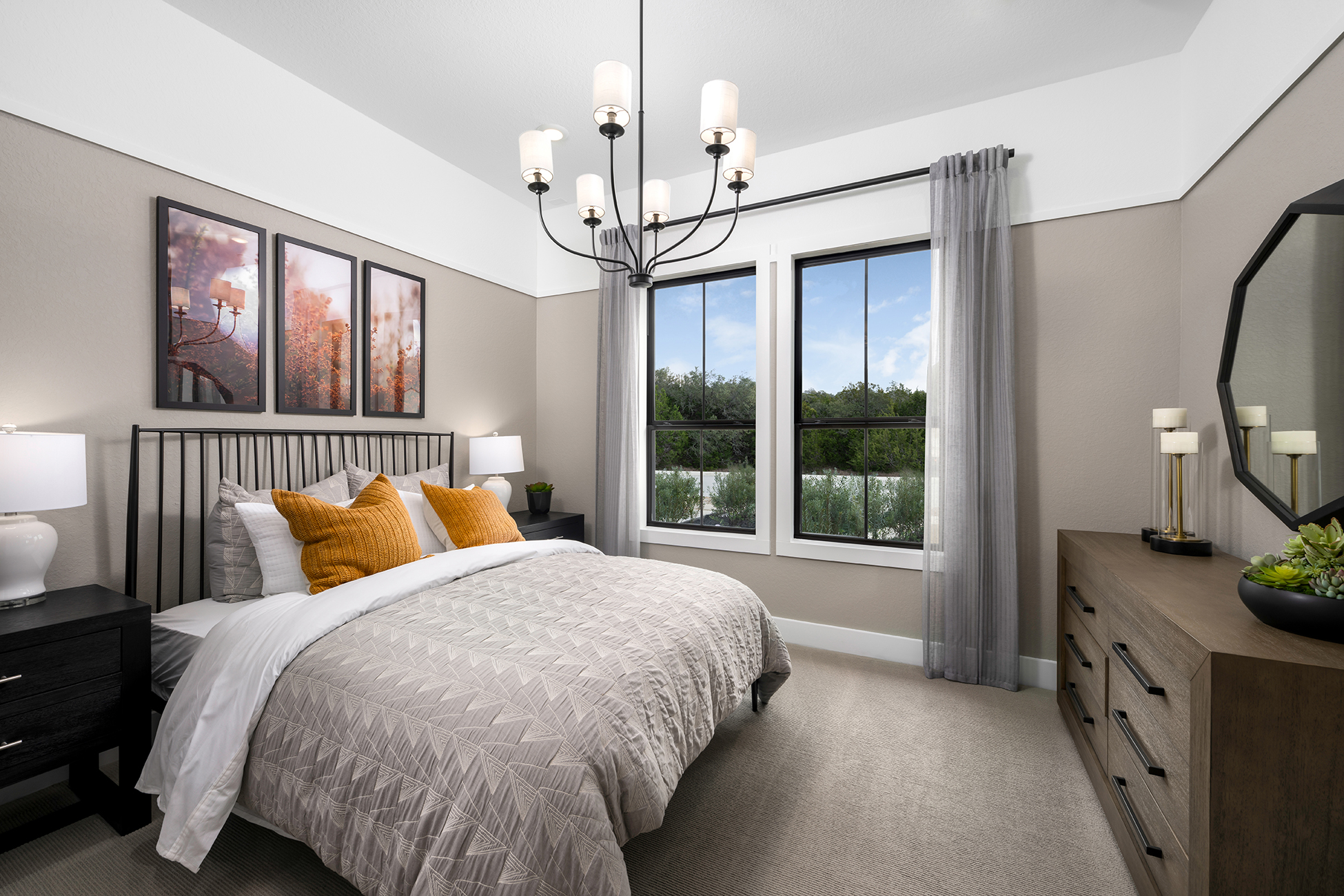 toll brothers model home bedroom