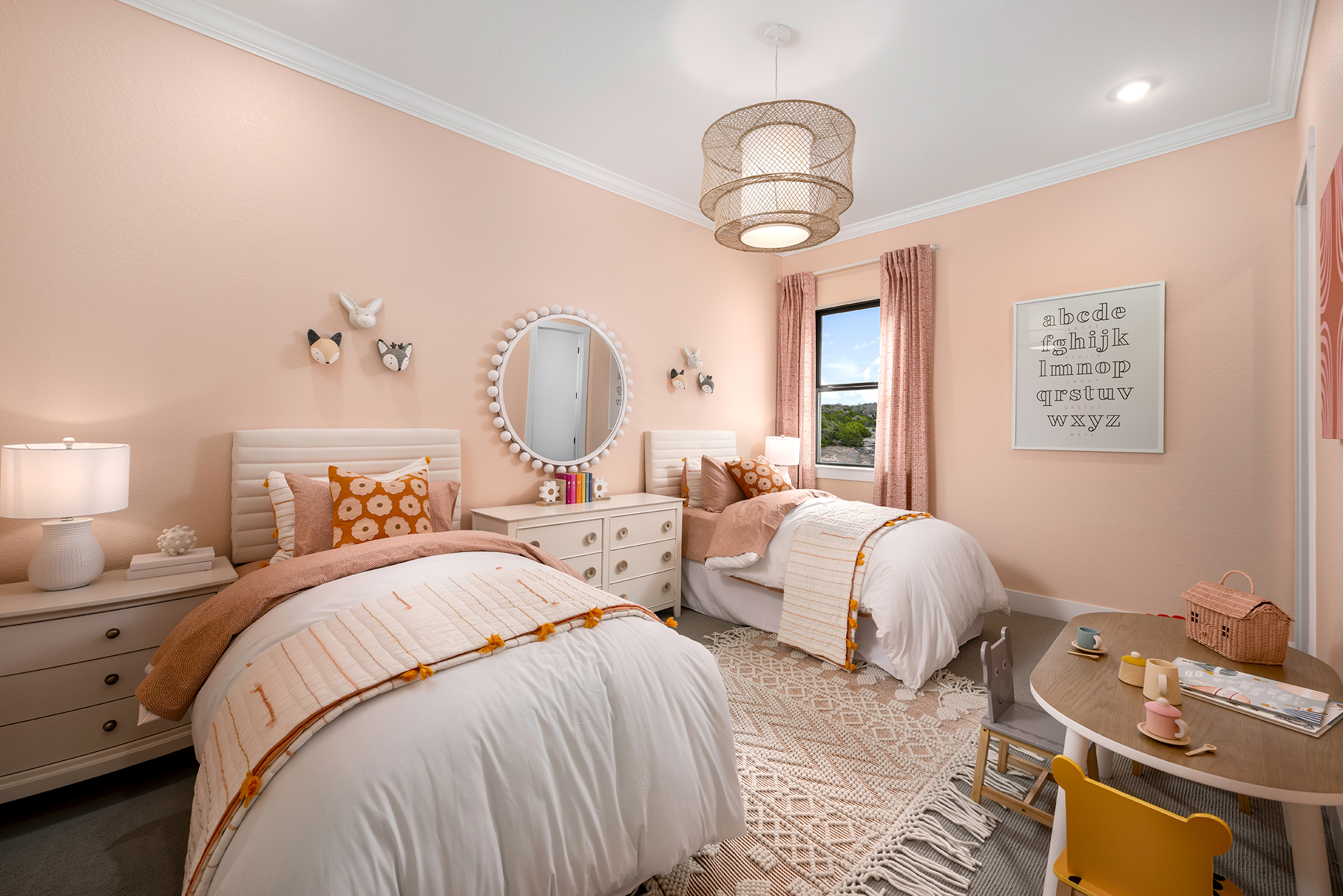 toll brothers model home bedroom