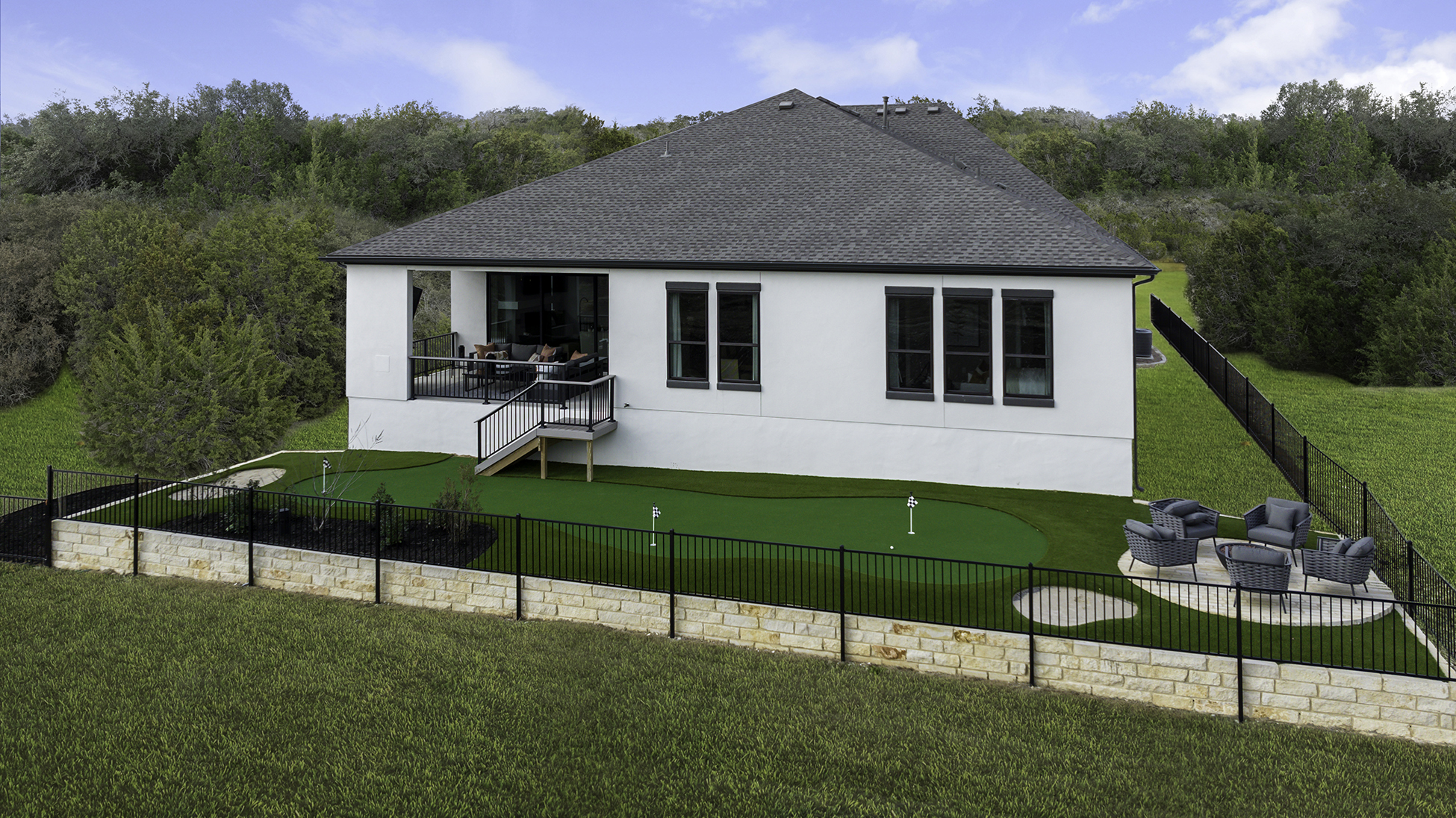 toll brothers model home back exterior