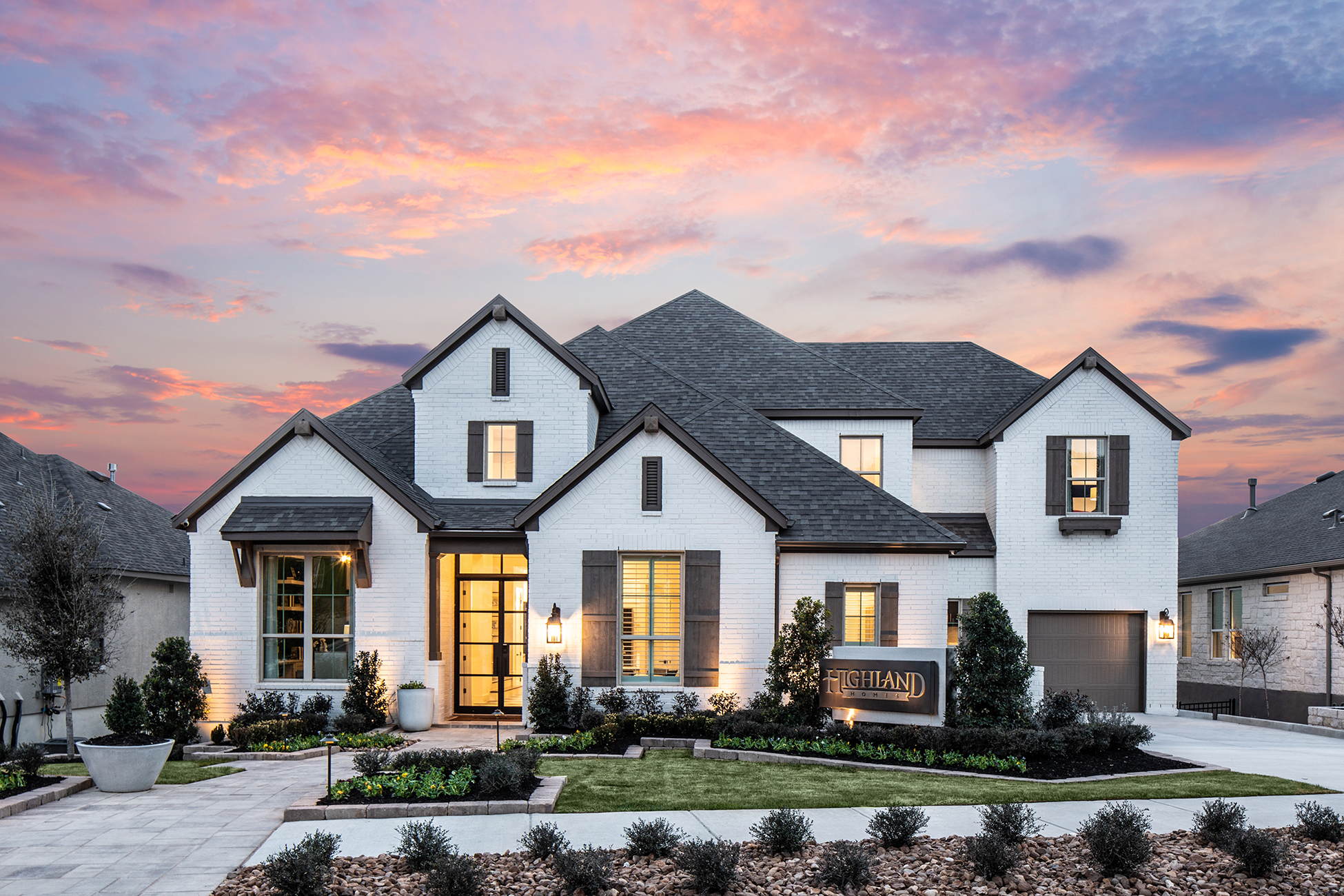highland homes model exterior