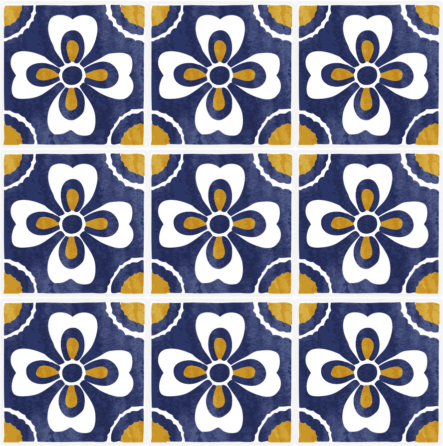 blue tile background